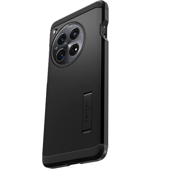 Ochranný kryt Spigen Tough Armor pro OnePlus 12 (černý) – pancéřová ochrana se stojánkem