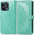 Klopové pouzdro pro Realme Note 50, Mandala, zelené