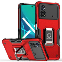 Pouzdro pro Xiaomi Poco X4 Pro 4G, Dual-Layer Armor, červené