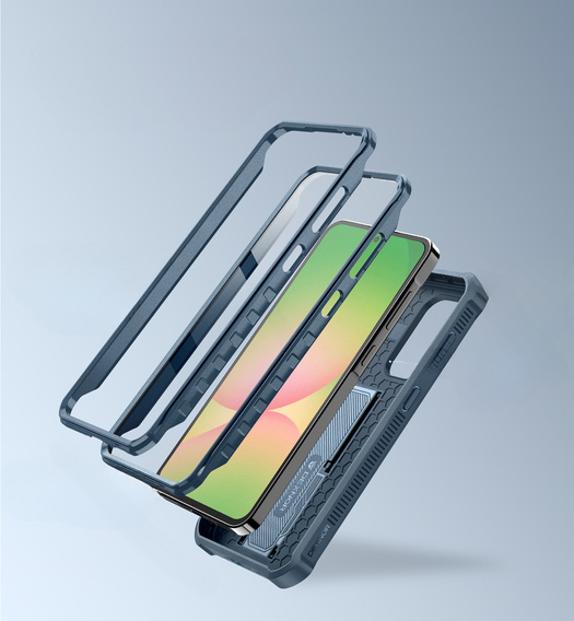Pancéřové pouzdro pro Samsung Galaxy A56 5G, Dexnor Full Body (Two Frames), modré