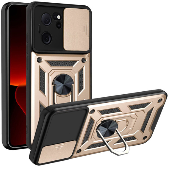 Pouzdro pro Xiaomi 13T / 13T Pro, CamShield Slide, zlaté