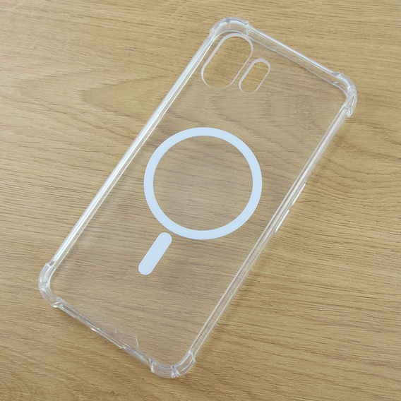 Pouzdro pro Nothing Phone 2, Fusion Hybrid, pro MagSafe, průhledné