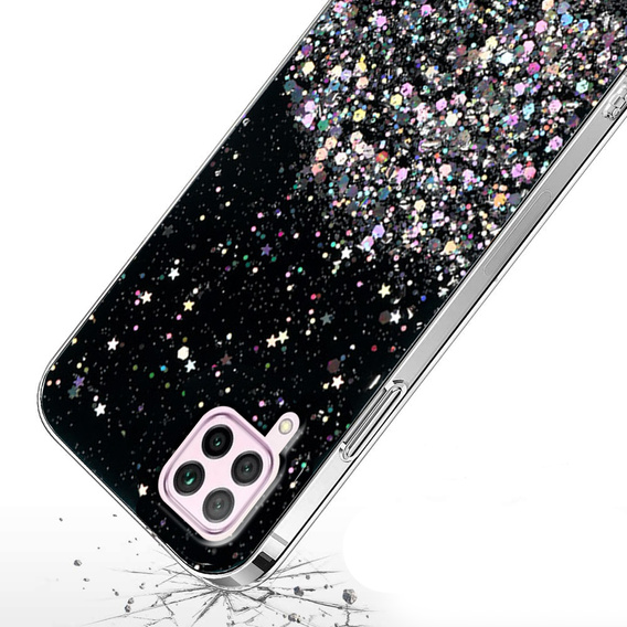 Pouzdro pro Huawei P40 Lite, Glittery, černé