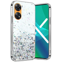 Pouzdro pro Oppo Reno8 T, Glittery, průhledné