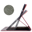 Pouzdro pro Samsung Galaxy Tab S9, Wallet Pen Slot, červené