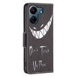 Klopové pouzdro pro Xiaomi Redmi 13C / Poco C65, Wallet, Don't Touch My Phone, modré