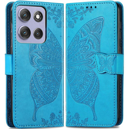 Klopové pouzdro pro Motorola Moto G56 5G, Butterfly, modré