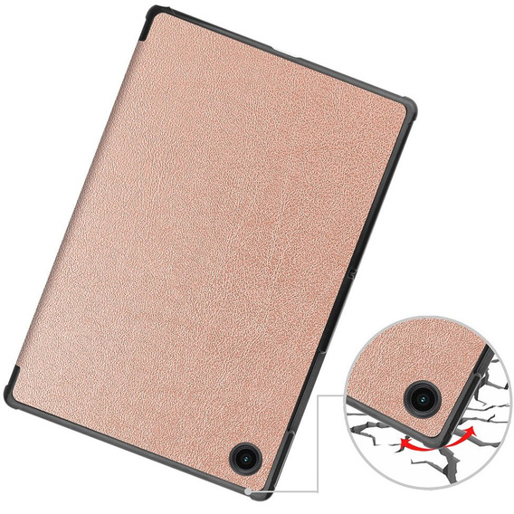 Pouzdro pro Samsung Galaxy Tab A8 10.5 SM-X200 SM-X205, Smartcase, růžové rose gold