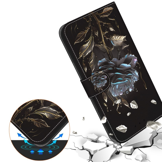 Klopové pouzdro pro Infinix Hot 40i, Wallet, Rose černé