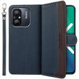 Klopové pouzdro pro Xiaomi Redmi 12C, KHAZNEH RFID, modré / hnědé