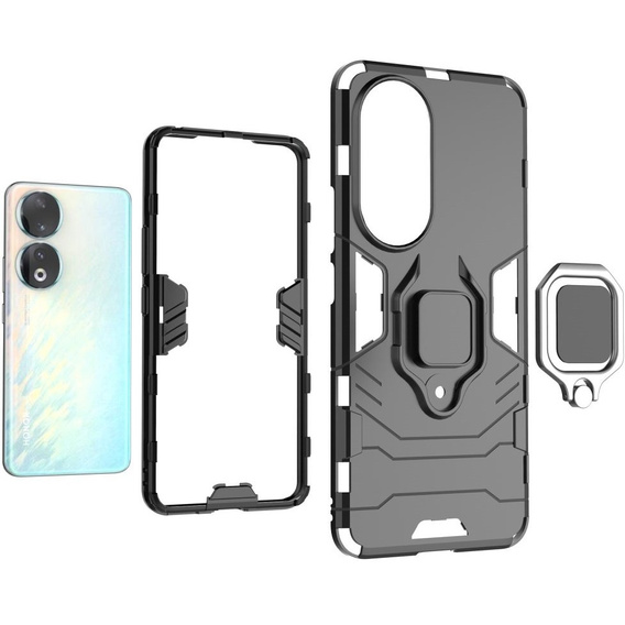 Pouzdro pro Honor 90, Kickstand Ring, černé