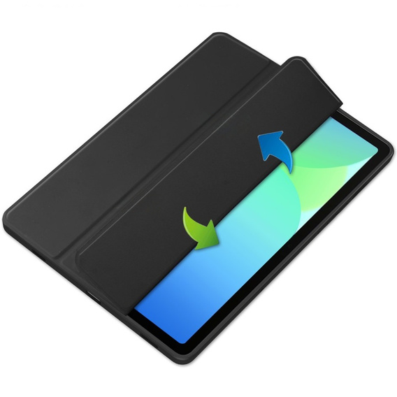 Pouzdro pro Samsung Galaxy Tab S10 FE+ Plus, Smartcase Hybrid, se slotem na stylus, černé