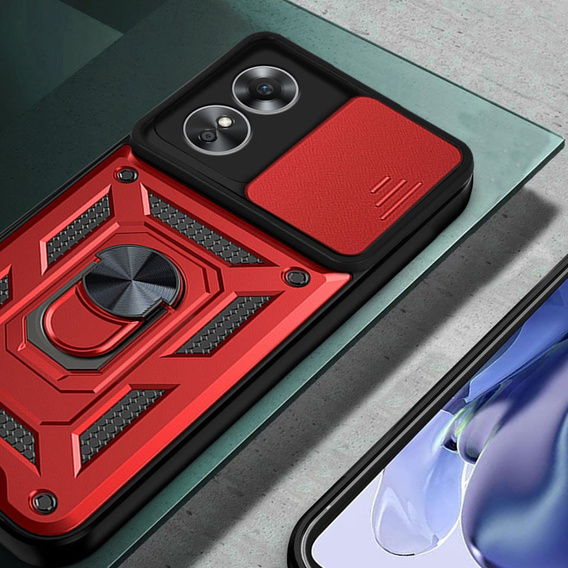 Pouzdro pro Oppo A17, CamShield Slide, červené