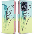 Klopové pouzdro pro Realme C55, Wallet, feather, modré