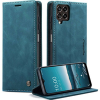 Pouzdro CASEME pro Samsung Galaxy M33 5G, Leather Wallet Case, modré