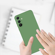 Pouzdro pro Samsung Galaxy A36 5G, Silicone Lite, zelené