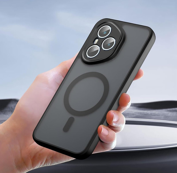 Pouzdro pro Honor 400 Pro 5G, pro MagSafe, ERBORD Matt Case, černý + sklo na displej