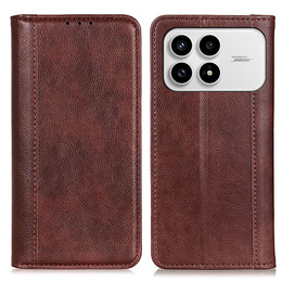 Pouzdro s klopou Split Leather pro Xiaomi Poco F8 Pro