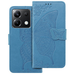 Klopové pouzdro pro Xiaomi Poco X6 5G, Butterfly, modré