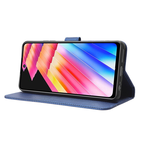 Klopové pouzdro pro Infinix Hot 30, Wallet Smart Magnet, modré