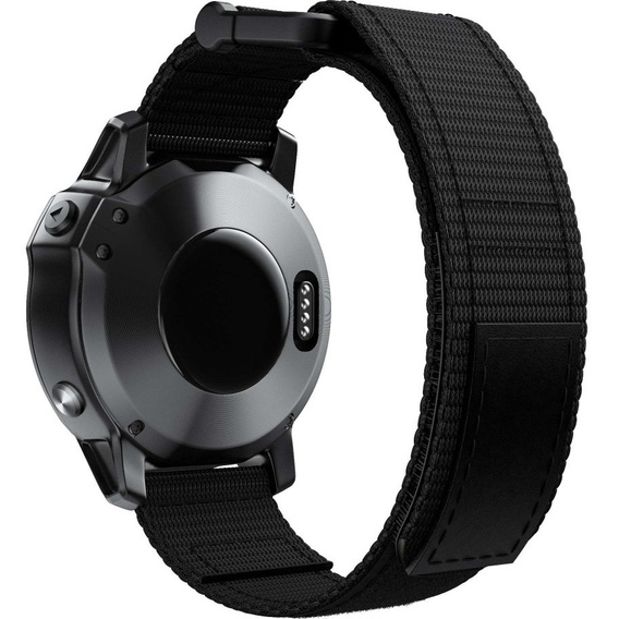Pasek nylonowy do Garmin Fenix 7/Fenix 6 Pro/Forerunner 935/945/955 22mm, Black