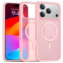Matné pouzdro pro iPhone 17 Pro, pro MagSafe, průsvitné růžové