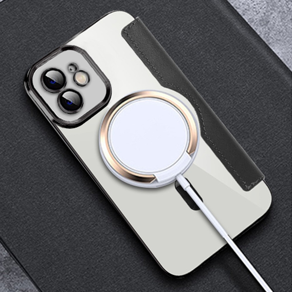 Klopové pouzdro pro iPhone 11, RFID Wallet MagSafe CamShield, černé