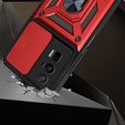 Pouzdro pro Xiaomi Poco F5 Pro, CamShield Slide, červené