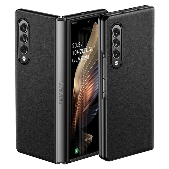 Kožené pouzdro pro Samsung Galaxy Z Fold3 5G, leather hybrid, modré