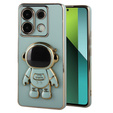 Pouzdro pro Xiaomi Redmi Note 13 Pro 5G, Astronaut, zelené + 9H tvrzené sklo