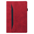 Pouzdro pro Xiaomi Redmi Pad SE 8.7, Classic, s prostorem pro stylus, červené