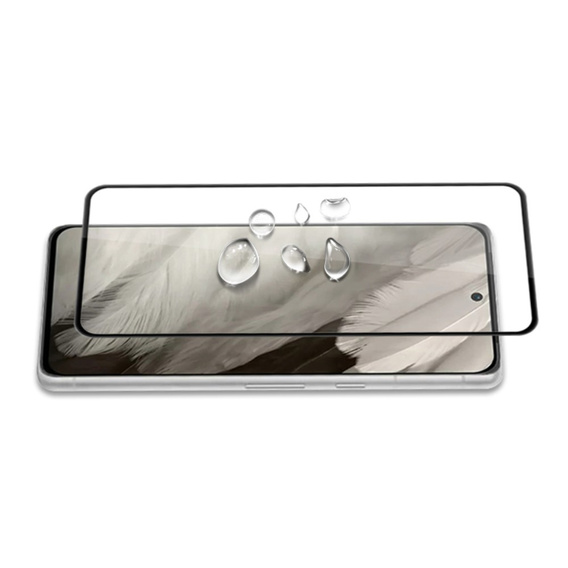 Tvrzené sklo Mocolo Full Glue pro Google Pixel 8, černý rám