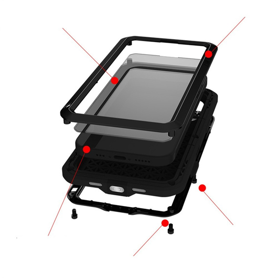 Pancéřové pouzdro s tvrzeným sklem pro iPhone 17