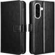 Klopové pouzdro pro Samsung Galaxy A36, Crazy Horse Wallet, černé