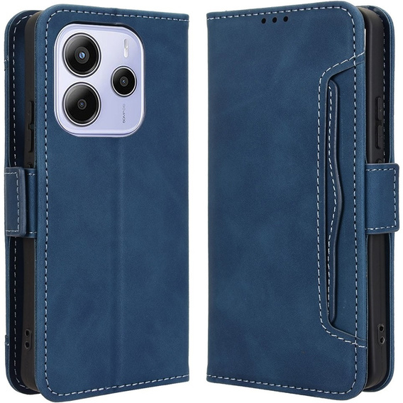Klopové pouzdro pro Xiaomi Redmi Note 14 4G, Card Slot, námořnicky modré