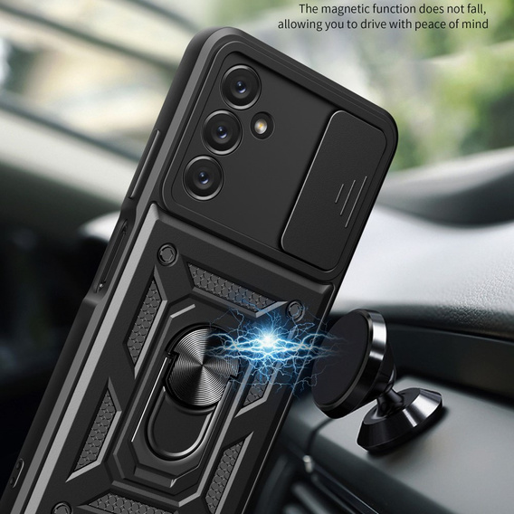 Pouzdro pro Samsung Galaxy A14 4G/5G, CamShield Slide, černé