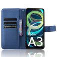 Klopové pouzdro pro Xiaomi Redmi A3, Wallet Smart Magnet, modré