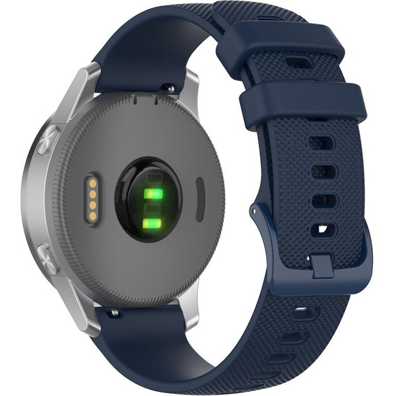Pasek Silikonowy 18mm do Garmin Vivomove 3S / Vivoactive 4S, Dark Blue