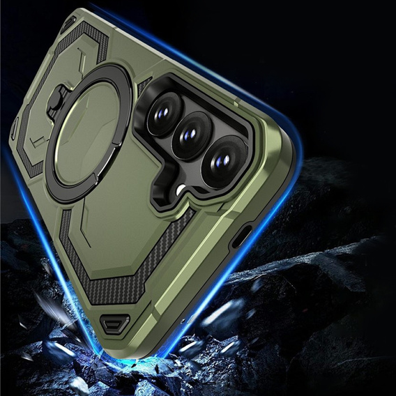 Magnetické pouzdro s podstavcem pro Samsung Galaxy A57 5G, zelené