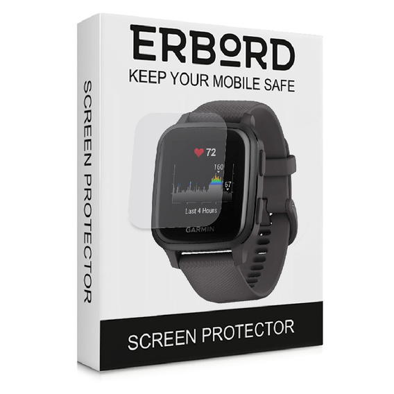 3x ERBORD Hydrogelová fólie pro Garmin Venu SQ