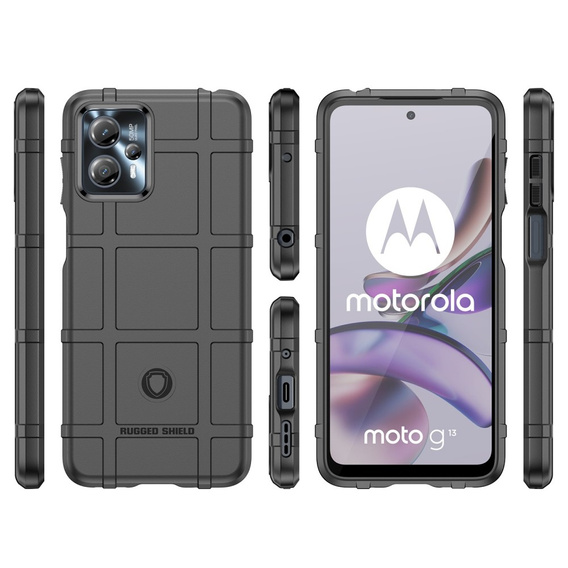 Pouzdro pro Motorola Moto G13 / G23, Rugged Shield, černé