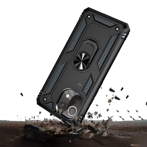 Pancéřové pouzdro pro Xiaomi Mi 11 Lite / Mi 11 Lite 5G / 11 Lite 5G NE, Nox Case Ring, černé
