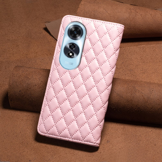 Klopové pouzdro pro Oppo A60, Wallet, BINFEN COLOR, růžové