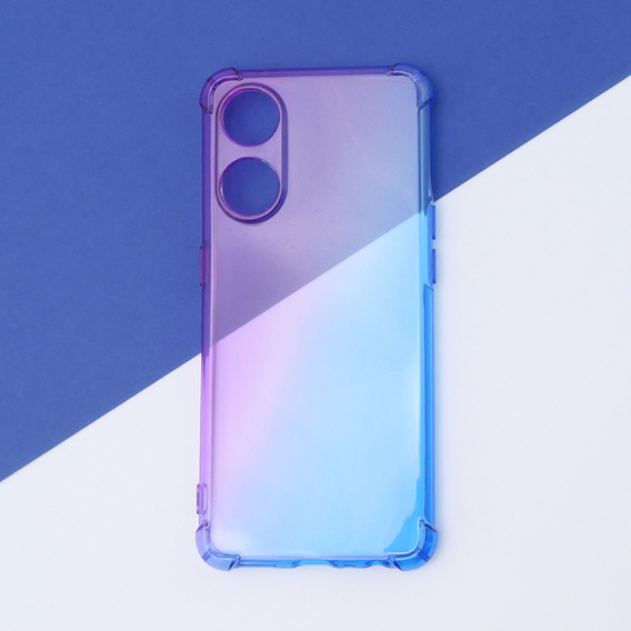 Pouzdro pro Oppo Reno8 T, Gradient Dropproof, Fialová / modrá