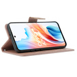 Klopové pouzdro pro Oppo A79 5G, Butterfly, růžové rose gold