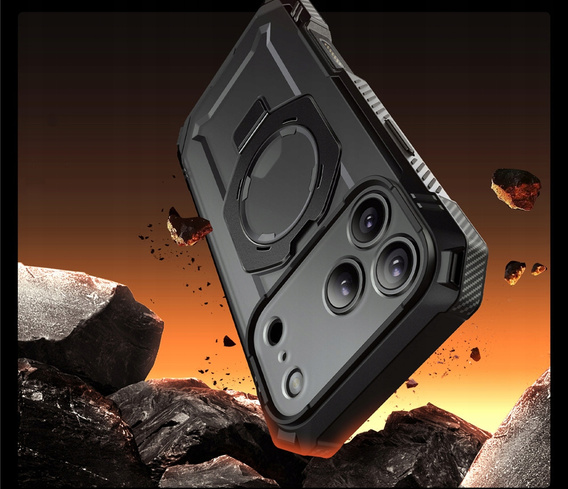 Pouzdro Supcase pro iPhone 17 Pro Max, Unicorn Beetle Grip Pro Mag, černé