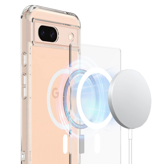 Pouzdro pro Google Pixel 8A, Fusion Hybrid, pro MagSafe, průhledné
