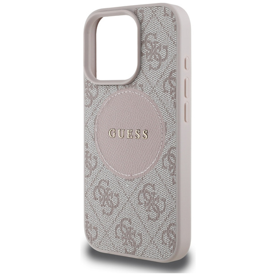 Pouzdro Guess 4G Circle s klasickým logem, pro MagSafe pro iPhone 16 Pro Max