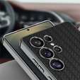 Pouzdro pro Samsung Galaxy S25 Ultra, GKK Woven Leather, černé