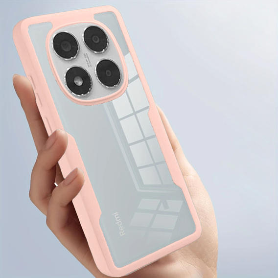 Pouzdro pro Xiaomi Redmi Note 14 Pro 5G, Shockproof, s fólií, růžové